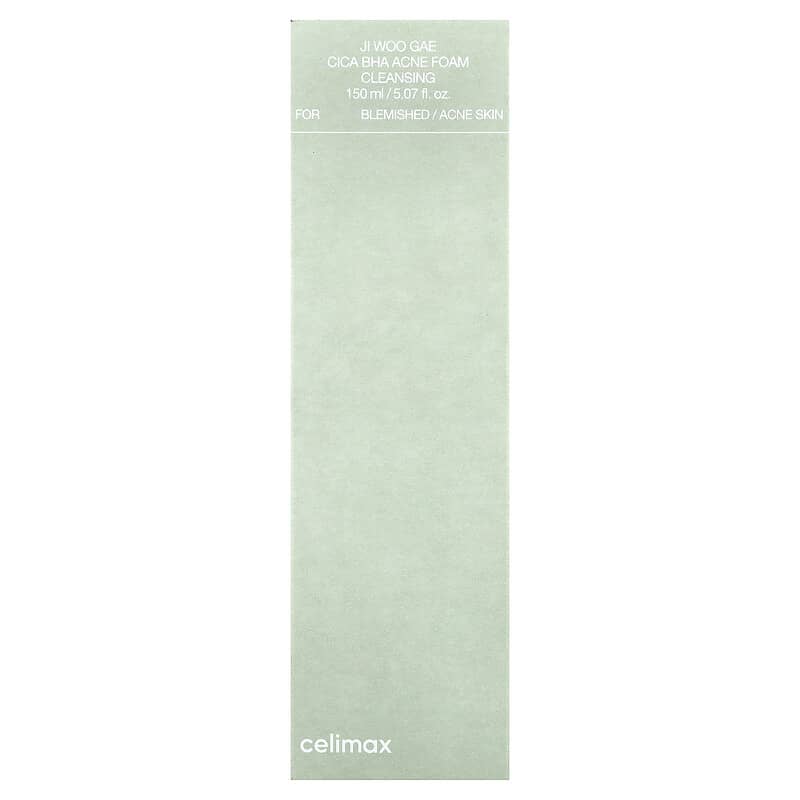 Celimax, Ji Woo Gae Cica BHA, Mousse nettoyante contre l'acné, 150 ml
