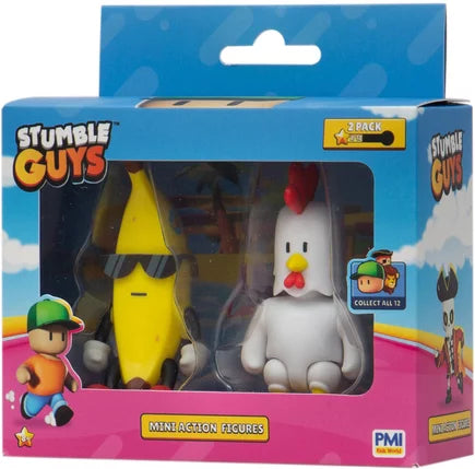 Stumble Guys - Coffret 2 Figurines 8 cm à collectionner