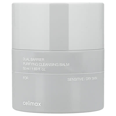 Celimax, Baume nettoyant et purifiant à double barrière, Pour peaux sensibles/sèches, 50 ml