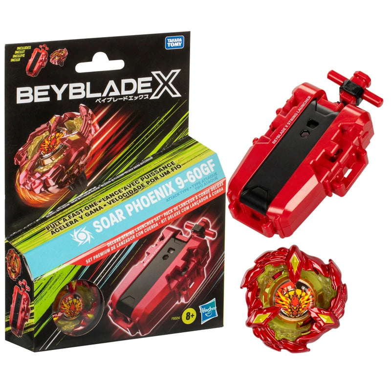 Beyblade X - Ensemble Toupie X Soar Phoenix 9-60GF avec Lanceur