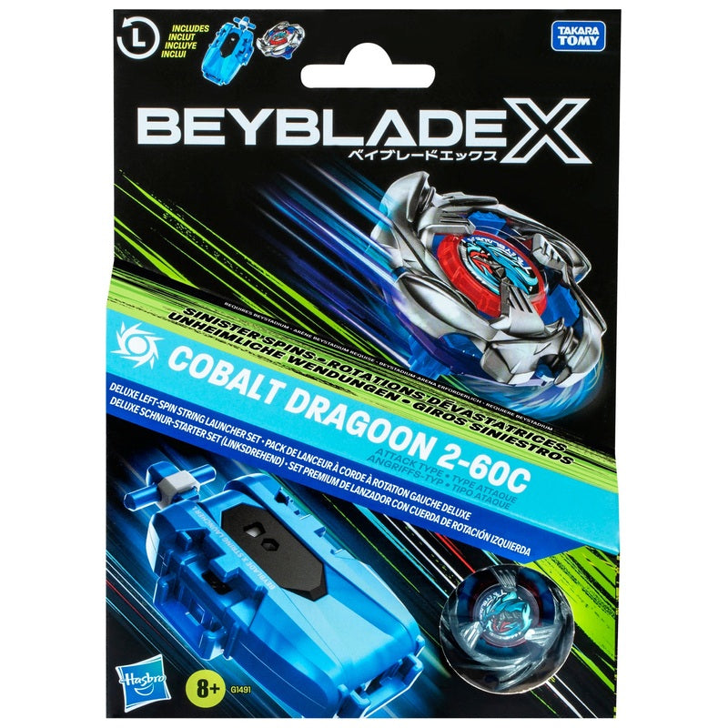Beyblade X - Ensemble Toupie Cobalt Dragoon 2-60C avec Lanceur