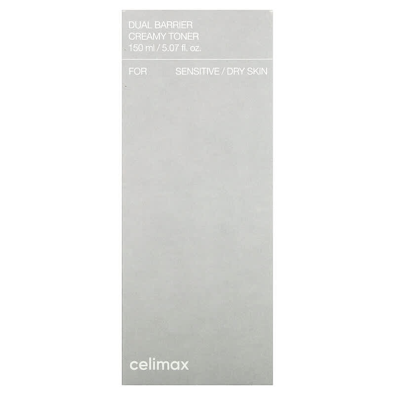 Celimax, Tonique crémeux à double barrière, Pour peaux sensibles/sèches, 150 ml