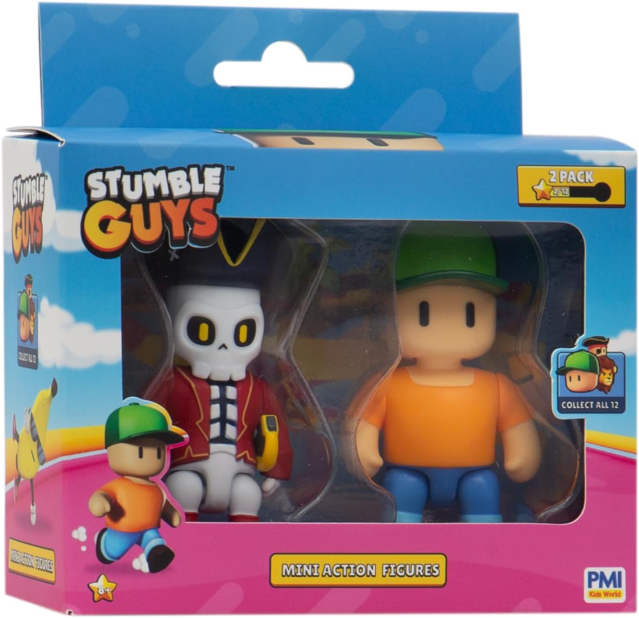 Stumble Guys - Coffret 2 Figurines 8 cm à collectionner