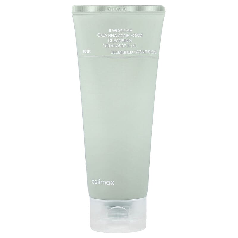 Celimax, Ji Woo Gae Cica BHA, Mousse nettoyante contre l'acné, 150 ml