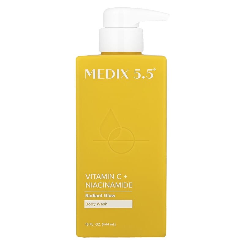 Medix 5.5, Gel douche, Éclat radieux, Vitamine C + nicotinamide, 444 ml